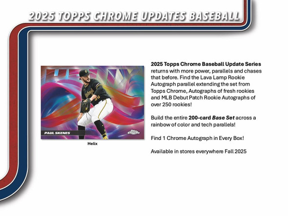2025 Topps Chrome Update Series Baseball Hobby Case - PRESALE