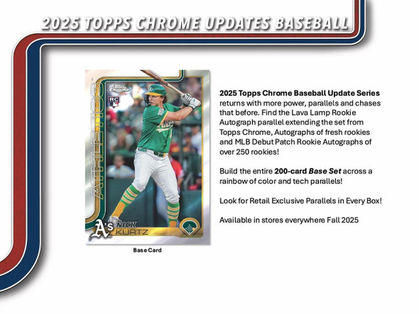 2025 Topps Chrome Update Series Baseball Mega Case