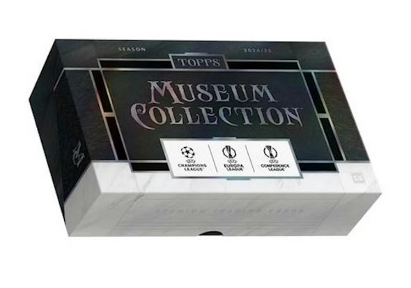 2024/25 Topps UEFA Club Competitions Museum Collection Soccer Hat Trick Box - PRESALE