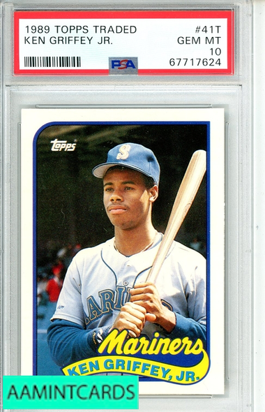 1989 TOPPS TRADED KEN GRIFFEY JR  #41T PSA 10 GEM MT RC 67717624