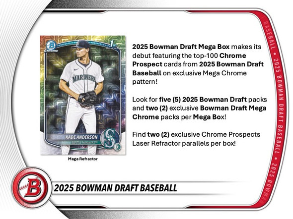 2025 Bowman Draft Baseball Mega Box