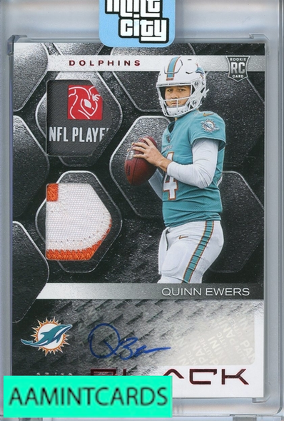2025 PANINI BLACK QUINN EWERS AUTO PATCH RPA RC #RSM-QES 5 OF 20 999984327006