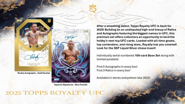 2025 Topps UFC Royalty Hobby Case - PRESALE