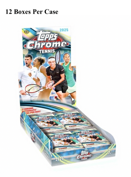 2025 Topps Chrome Tennis Hobby Case - PRESALE