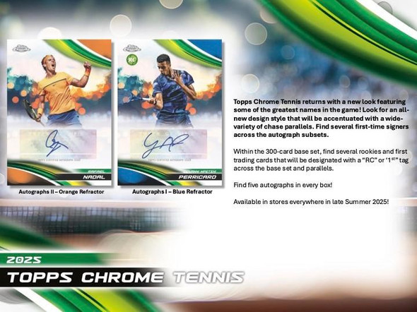2025 Topps Chrome Tennis Breaker's Delight Case - PRESALE