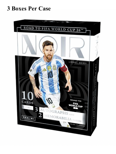 2025/26 Panini Noir Road To FIFA World Cup 26 Soccer Hobby Case