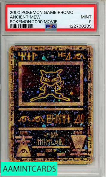 2000 POKEMON GAME MOVIE ANCIENT MEW # POKEMON 2000 MOVIE PSA 9 MINT 122798209