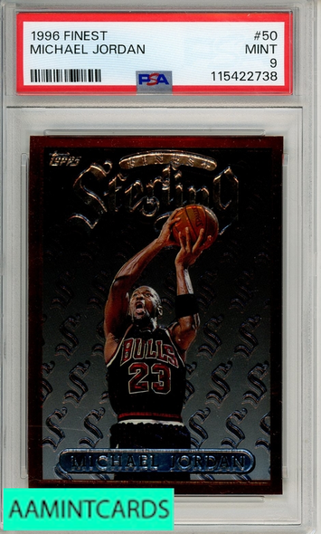 1996 FINEST MICHAEL JORDAN #50 PSA 9 MINT 115422738