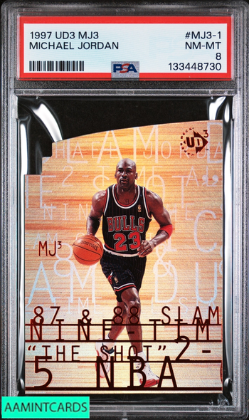 1997 UD3 MJ3 MICHAEL JORDAN #MJ3-1 BULLS HOF PSA 8 NM-MT 133448730