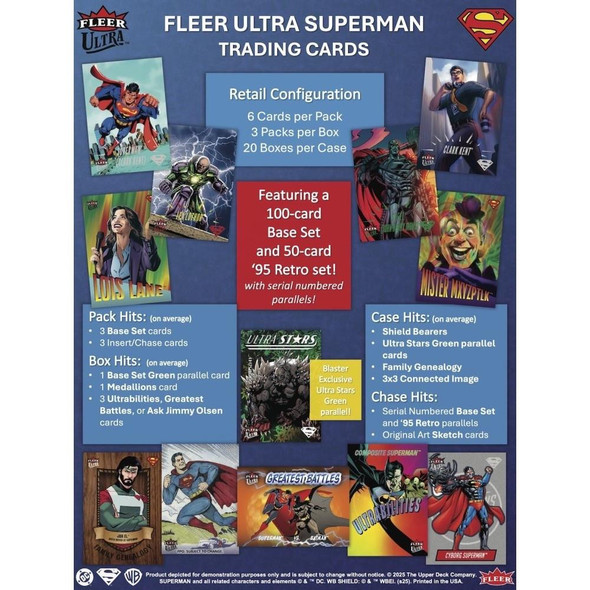 2025 Upper Deck Fleer Ultra Superman Blaster Case - PRESALE