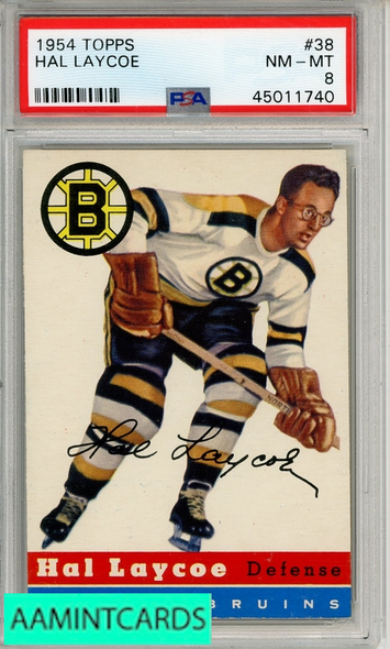 1954 TOPPS HAL LAYCOE #38 PSA 8 NM-MT 45011740