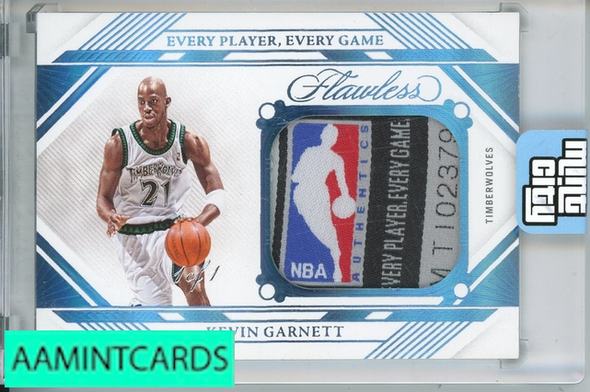 2023-24 PANINI FLAWLESS KEVIN GARNETT #EPE-GAR 1 OF 1 999996793858