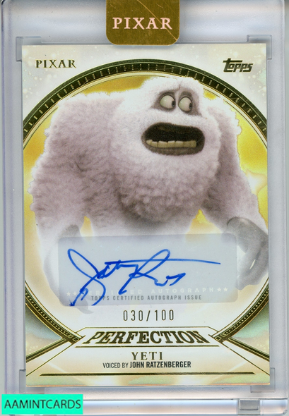 2025 PIXAR GOLD YETI#PPAJRZ PERFECTION SIGNED JOHN RATZENBERGER 30 OF 100 999967195545