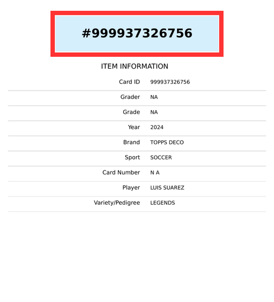 2024-25 TOPPS DECO UEFA CC LUIS SUAREZ LEGENDS 15 OF 49 EUROPA LEAGUE 999937326756