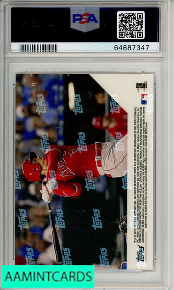 2018 TOPPS NOW SHOHEI OHTANI #72 PSA 10 GEM MT RC 64687347