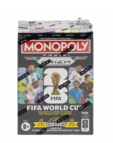 2026 Panini Prizm Monopoly FIFA World Cup Soccer Blaster Box