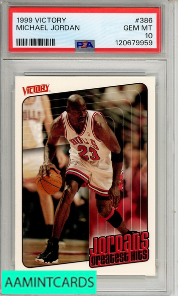 1999 UPPER DECK VICTORY MICHAEL JORDAN #386 PSA 10 GEM MT 120679959