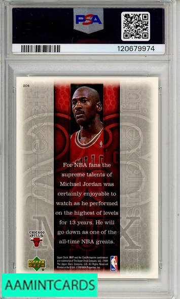 1999 UPPER DECK MVP MICHAEL JORDAN #204 PSA 10 GEM MT 120679974