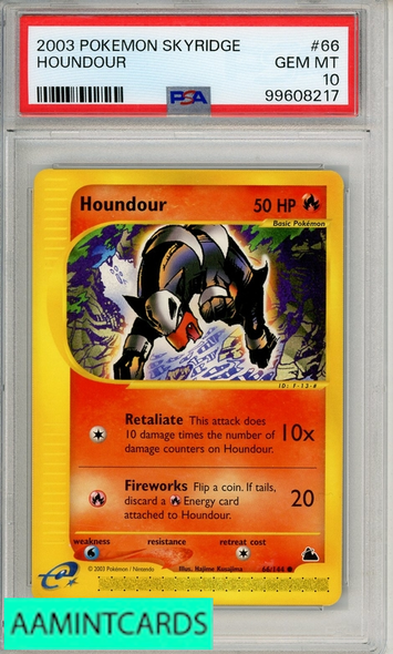 2003 POKEMON SKYRIDGE HOUNDOUR #66 PSA 10 GEM MT 99608217