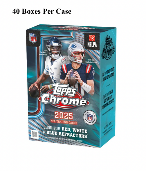 2025 Topps Chrome Football Blaster Case - PRESALE