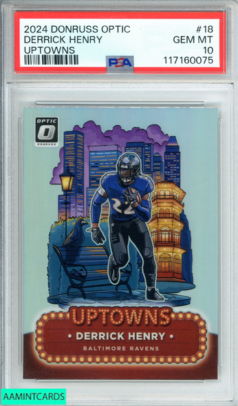 2024 PANINI DONRUSS OPTIC UPTOWNS DERRICK HENRY #18 PSA 10 GEM MT 117160075