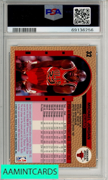 1992 FLEER MICHAEL JORDAN #32 PSA 10 GEM MT 69136256
