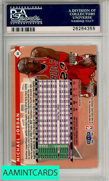 1998 FLEER TRADITION MICHAEL JORDAN #23 PSA 10 GEM MT 26264355
