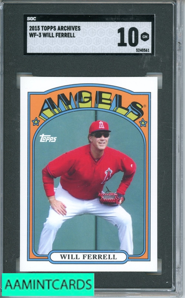 2015 TOPPS ARCHIVES WILL FERRELL #WF-3 SGC 10 5240561