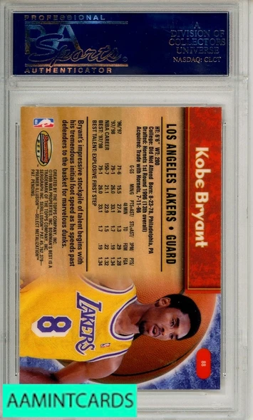 1998 BOWMAN S BEST KOBE BRYANT #88 PSA 10 GEM MT 21273698