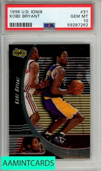 1998 UPPER DECK IONIX KOBE BRYANT #31 PSA 10 GEM MT 59287262