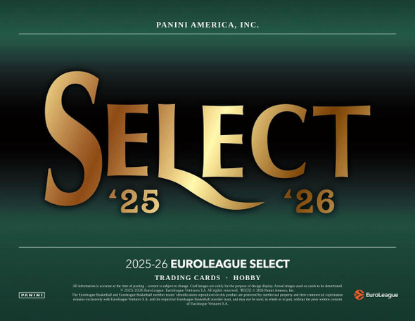 2025/26 Panini Select EuroLeague Basketball Hobby Case - PRESALE