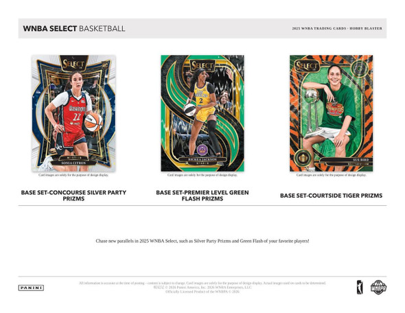 2025 Panini Select WNBA Basketball Hobby Blaster Box - PRESALE