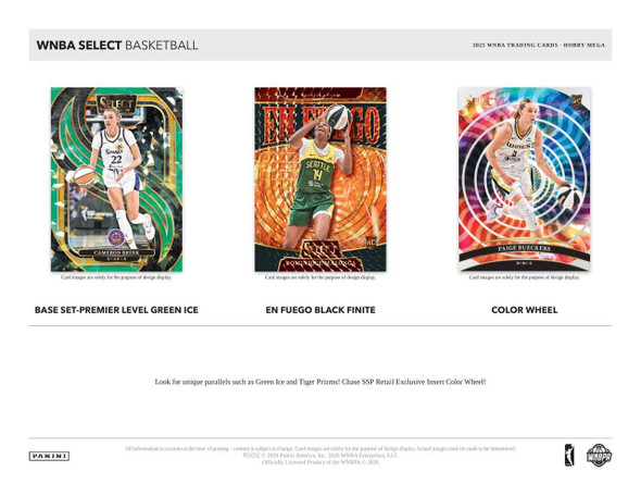 2025 Panini Select WNBA Basketball Hobby Mega Box - PRESALE