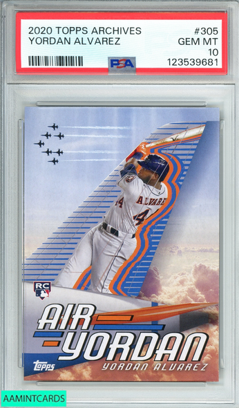 2020 TOPPS ARCHIVES YORDAN ALVAREZ #305 RC PSA 10 GEM MT 123539681
