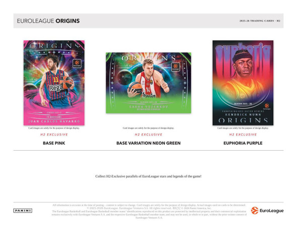 2025/26 Panini Origins EuroLeague Basketball H2 Case - PRESALE