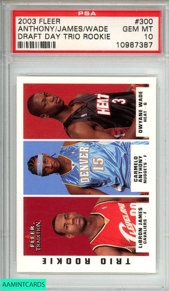 2003 FLEER TRADITION JAMES ANTHONY WADE #300 DRAFT DAY TRIO ROOKIE PSA 10 10987387