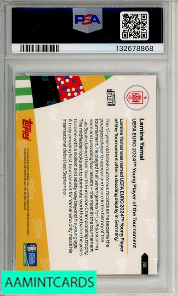 2024 TOPPS NOW UEFA EURO LAMINE YAMAL #62 PSA 10 GEM MT 132678868