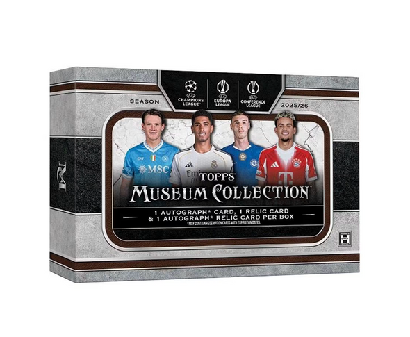 2025/26 Topps UEFA Club Competitions Museum Collection Soccer Hobby Box - PRESALE