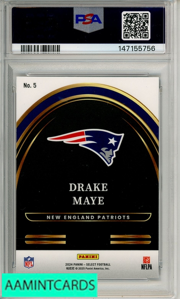 2024 PANINI SELECT SELECT FUTURE DRAKE MAYE #5 PSA 10 GEM MT RC 147155756