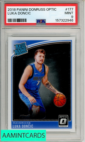 2018 PANINI DONRUSS OPTIC LUKA DONCIC #177 PSA 9 MINT RC 157322946