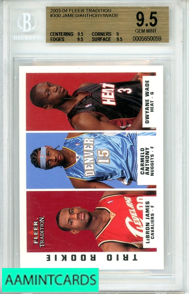 2003-4 FLEER TRADITION JAMES ANTHONY WADE #300 BGS 9.5 RC 0005650059