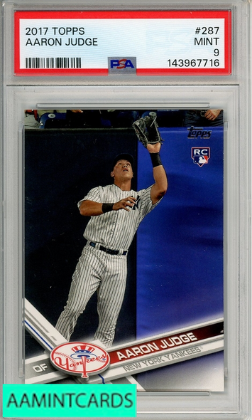 2017 TOPPS AARON JUDGE #287 PSA 9 MINT RC 143967716