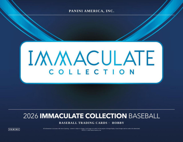 2026 Panini Immaculate Baseball Hobby Box - PRESALE