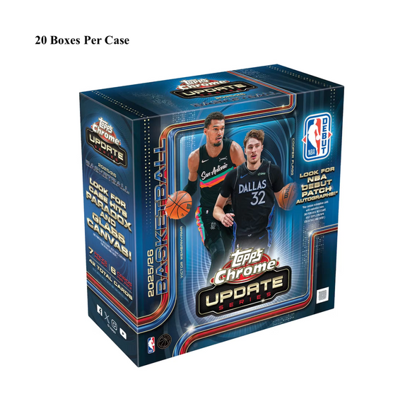 2025/26 Topps Chrome Update Series Basketball Mega Case - PRESALE
