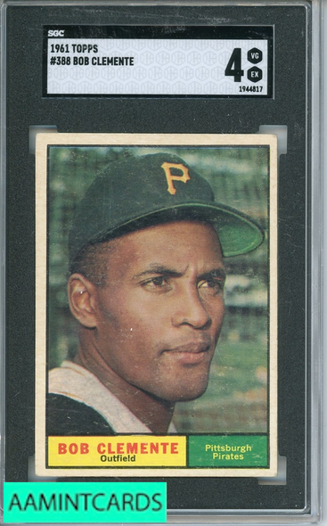 1961 TOPPS BOB CLEMENTE #388 SGC 4 1944817