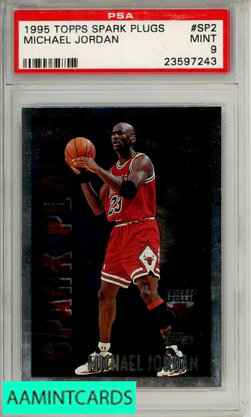 1995 TOPPS SPARK PLUGS MICHAEL JORDAN #SP2 PSA 9 MINT 23597243