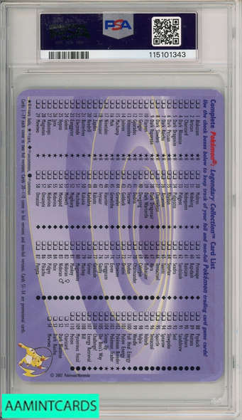 2002 POKEMON LEGENDARY COLLECTION BOX TOPPER DARK BLASTOISE #S2 PSA 8 NM-MT 115101343