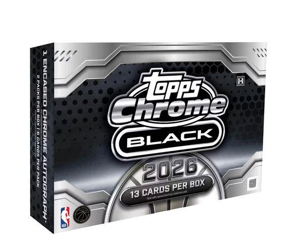 2025/26 Topps Chrome Black Basketball Hobby Box - PRESALE
