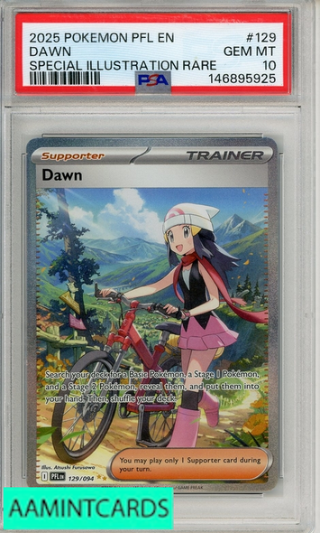 2025 POKEMON PFL EN-PHANTASMAL FLAMES DAWN #129 SPECIAL ILL RARE PSA 10 146895925