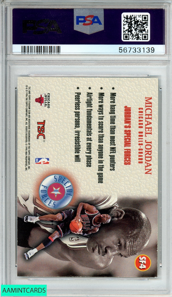 1996 STADIUM CLUB SPECIAL FORCES MICHAEL JORDAN #SF4 BULLS HOF PSA 8 NM-MT 56733139